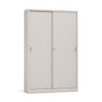 Armário Portas Correr 3 Prateleiras 1200x420x1540 Branco