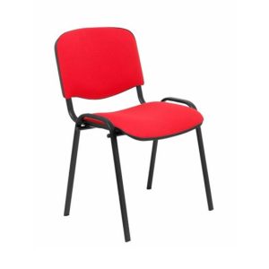 Cadeira de Visitante Iso em Tecido Vermelho