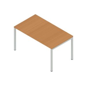 Secretária Metal Minima 1600x600x750 Cinza/Faia