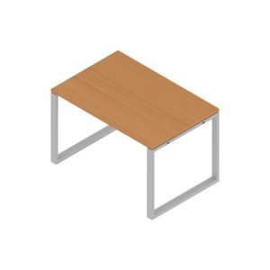 Secretária Metal Plano O 1200x800x750 Cinza/Faia