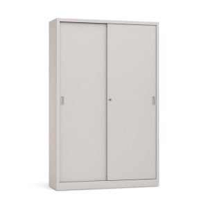 Armario Portas Correr 4 Prateleiras 1000x420x1950 Cinza