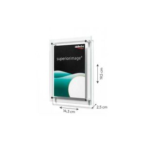 Expositor Parede 143x195x25mm A6 Vertical/Horizontal