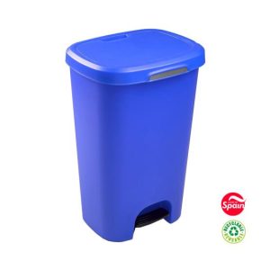 Contentor 50L Plástico Azul com Pedal