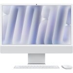 Apple iMac with 4.5K Retina display - All-in-one M4 - RAM 24 GB - SSD 512 GB - Apple M4 10-core - Gigabit Ethernet, IEEE 802.11ax (Wi-Fi 6E), Bluetooth 5.3 - macOS Sequoia 15.0 - monitor: LED 24" 4480 x 2520 (4.5K) - teclado: Português - prata