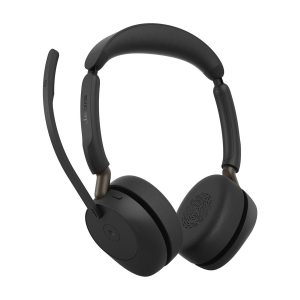 Jabra Evolve3 65 MS - Auscultadores - no ouvido - bluetooth - sem fios, com cabo - cancelamento de ruído activo - USB-A via adaptador Bluetooth, USB-C - Otimizado para Microsoft Teams, Certificação Zoom, Works With Google Meet, Certificação Microsoft