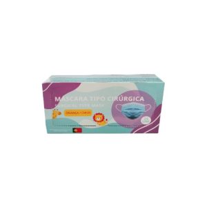 Máscara Descartável Criança 3 Camadas Cirúrgica Cx 25un