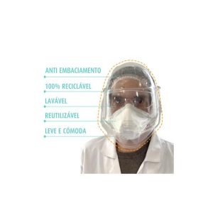 Viseira Facial Proteção Individual Autorizada ASAE 1un