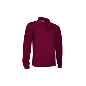 Polo Manga Comprida Adulto Bordeaux Tamanho L