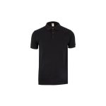 Polo Manga Curta Adulto Preto Tamanho XL
