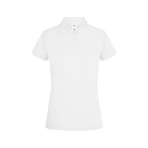 Polo Manga Curta CoolPass Mulher Branco Tamanho M