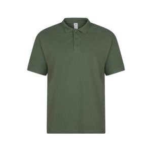 Polo Manga Curta Adulto Verde Tamanho L