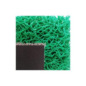 Tapete Malha PVC c/Fundo 14mm Verde Metro Linear