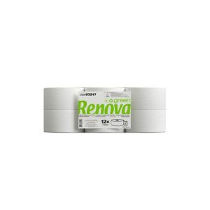 Papel Higiénico (Jumbo) 075mts 2Fls 34g Renova Green 12un