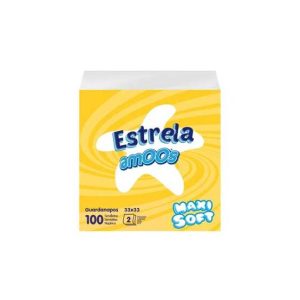 Guardanapos 33x33 2Fls Branco Amoos 100un