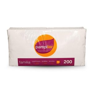 Guardanapos 30x30 1Fl Branco Pampilar 200un