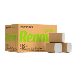 Guardanapos Bar 21,5x16,5 2Fls Renova Zig-Zag 40x180=7200un