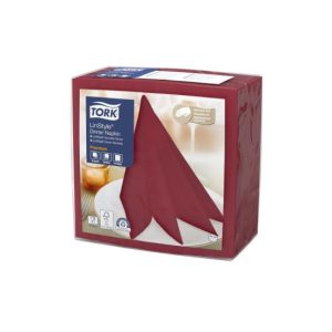Guardanapos 39x39 1Fl Bordeaux TORK Linstyle TNT 50un