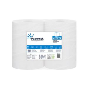Rolo Industrial 350mx22,4cm 35g 2Fls PAPERNET Picotado 2un