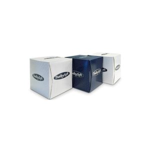 Lenços Papel Facial Bulkysoft 20.5x20.5cm Cubo 90un