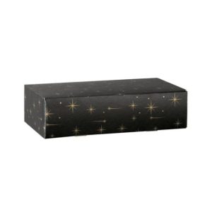 Caixa Cartão 340x185x090mm p/2 Garrafas Preto
