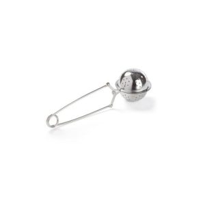 Infusor de Chá Bola Perfurada com Pinça Aço Inoxidável