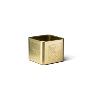 Mini Lata Vazia para 6/8 Saquetas de Chá em Metal Dourado