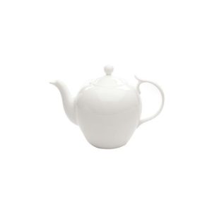 Bule Porcelana Bone China Branco com Filtro 1,4L