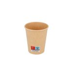 Copos 240ml Cartão Kraft 8oz Bebidas Quentes 50un