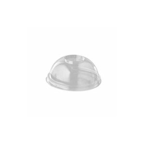 Tampas Copos com Orifício PLA Transparente Ø9,5cm 100un