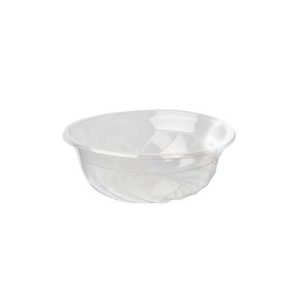 Saladeiras 1100ml PLA Redondo Transparente 50un