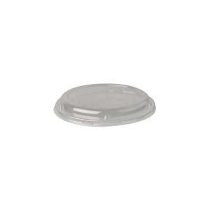 Tampas Ø18,1cm Saladeiras Redondas PLA Transparente 50un