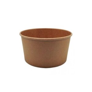 Saladeiras 1000ml Cartão Redondo Ø150mm Cor Kraft 50un