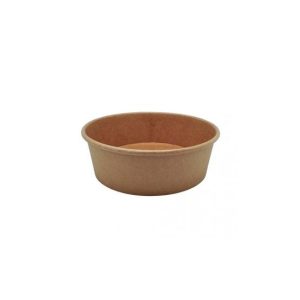 Saladeiras 500ml Cartão Redondo Ø150mm Cor Kraft 50un