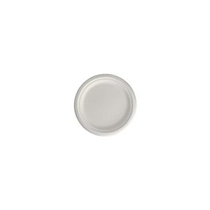 Pratos 15cm Cana de Açucar Cor Natural Redondos 50un