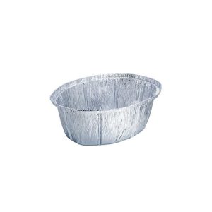 Embalagem Alimentar Alumínio 2400ml Oval c/Tampa 100un