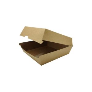 Caixa Hamburguer Kraft 600ml 14x14x7cm 50un