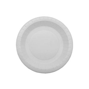Pratos 18cm Cartão Redondo Branco 50un