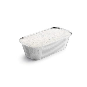 Embalagem Alimentar Alumínio 1500ml Retangular c/Tampa 100un