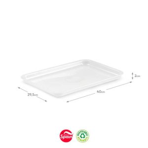 Tabuleiro 40x29,5x2cm Venice Grande Natural