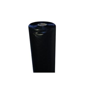 Manga Plástica 2,5x50m Bobine Dobrada Preto Opaco +/- 63Kg