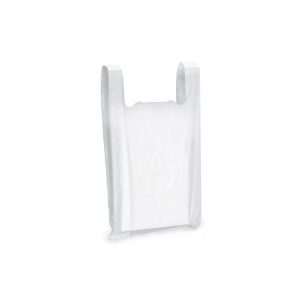 Sacos Plástico Alças 45x55cm Branco Pack 5Kg