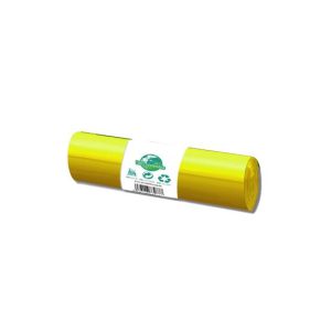 Sacos Lixo 100-120L 85x105cm 12my Amarelo 22Kg Carga 20un