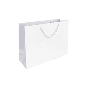 Saco 54x13x44cm Papel Couché 200g c/Asas Cordão Branco 1un