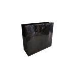Saco 35x12x36cm Papel Couché 200g c/Asas Cordão Preto 1un