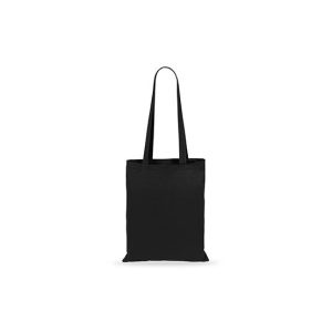 Saco de Compras 100% Algodão Alças Compridas 140g Preto