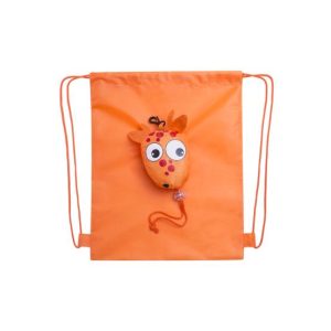Saco Mochila Dobrável Kissa Laranja