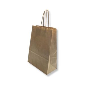 Saco 32x14x40cm Papel 100g c/Asas Kraft 1un