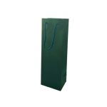 Saco 12x09x36cm 1 Garrafa Papel 210g c/Asas Cordão Verde 1un