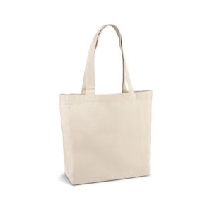 Saco de Compras 100% Algodão Alças Compridas 280g Cru
