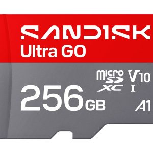 SanDisk Ultra GO - Cartão de memória flash - 256 GB - A1 / UHS-I U1 / Class10 - microSDXC UHS-I